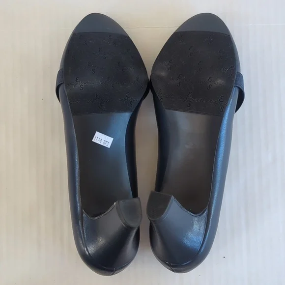 Easy Street Zaylee Faux Leather Criss Cross Strappy Slip On Heels 10M Blue - Picture 14 of 16